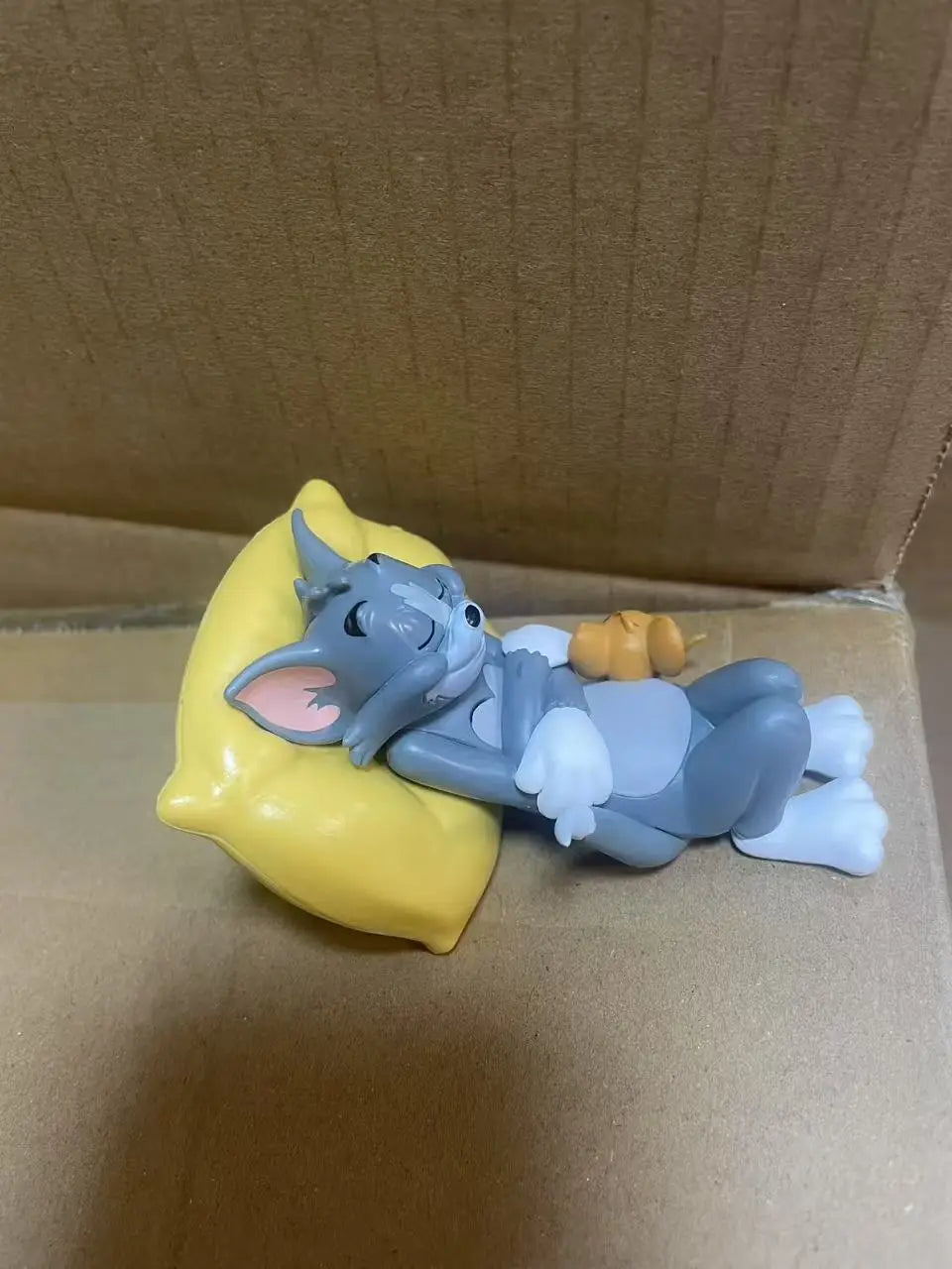 Cartoon Decoration Tom Cat Jerry Mouse Cat Ornament Cute Desk Decorations Adorable Figurines Toy Figures Car Home Decoration~