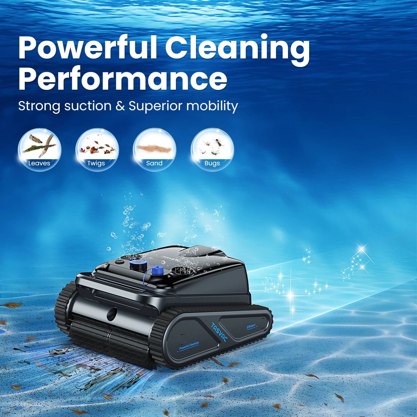 ⭐⭐⭐⭐⭐(4.9/5)Cordless Robotic Pool Cleaner, Pool Vacuum for Inground Pools with 4 Motors, Wall & Waterline Cleaning, 300min Battery Life