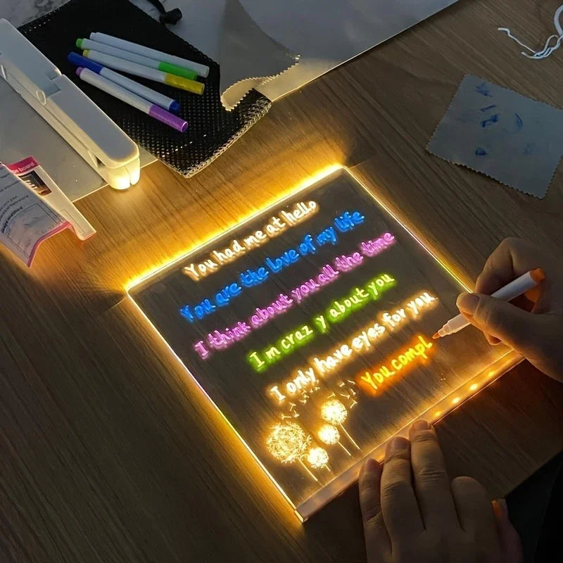 ⭐⭐⭐⭐⭐(4.9/5)LED Note Board Night Light