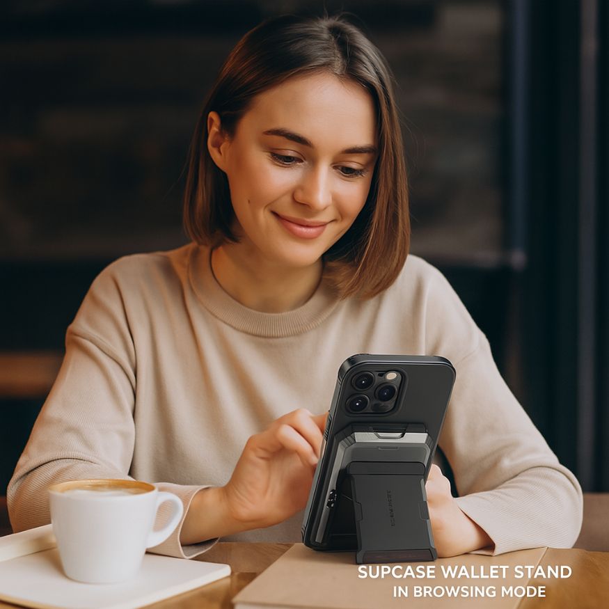 SUPCASE Magnetic Wallet with Stand