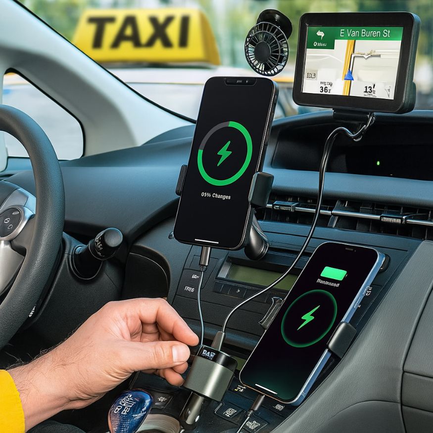 SUPERNIC 4-in-1 Retractable Car Charger