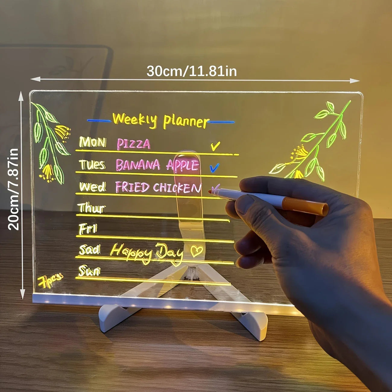 ⭐⭐⭐⭐⭐(4.9/5)LED Note Board Night Light